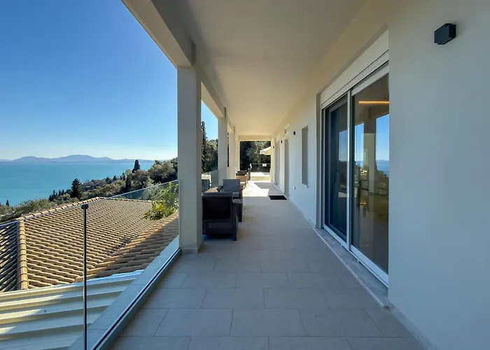 Zeus With Private Pool And Sea View 公寓 Nisaki (Corfu)