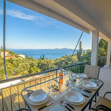 Apartmán Zeus With Private Pool And Sea View Nisaki (Corfu)
