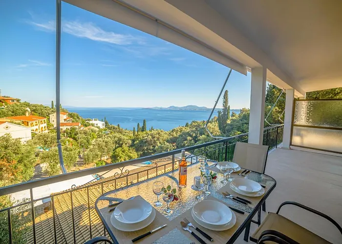 Apartament Zeus With Private Pool And Sea View Nisaki (Corfu)