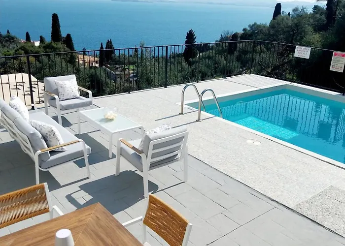 Zeus With Private Pool And Sea View Apartament Nisaki (Corfu)